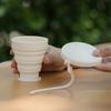 Silikon Faltbarer Wasserbecher für Reisen und Outdoor-Nutzung Weiter Mund Faltbar Tragbarer Trinkbecher für Kaffee Saft Erfrischungsgetränke Wiederverwendbar Faltbar