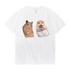 Funny Peace Sign and Screaming Hamster T-Shirt Lovers Gift Rodent Cavy Boys Girls Tee Shirts Summer Short Sleeve TShirt