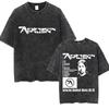 T-shirt Doppiamente Lavata Aphex-Vintage per Uomo e Donna, T-shirt Casual a Maniche Corte Taglia L, T-shirt Retro in Cotone di Alta Qualità