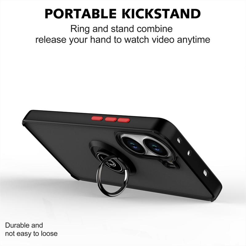 Capa Magnética Armor Para Poco X7 X6 F7 Pro F6 F5 À Prova de Choque Fosca com Suporte de Anel Capas de Telefone Para Poco M7 M6 Pro 5G Capa Traseira
