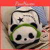 Panda Doll Bear Headband Earphones Star Letter Backpack Zipper Style Design
