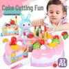 Children's Pretend Play Kitchen Set: DIY Cake & Fruit Cutting Gift