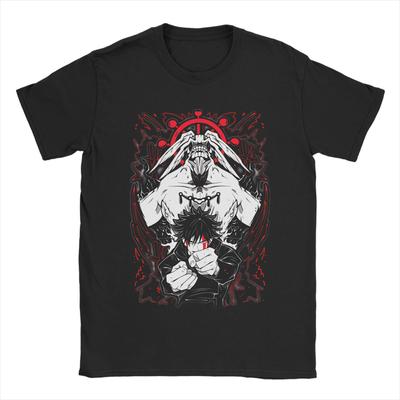 Cool Toji Fushiguro JJK Anime TShirts for Men Crewneck 100 Cotton T Shirt Short Sleeve Tees Gift Idea Clothes