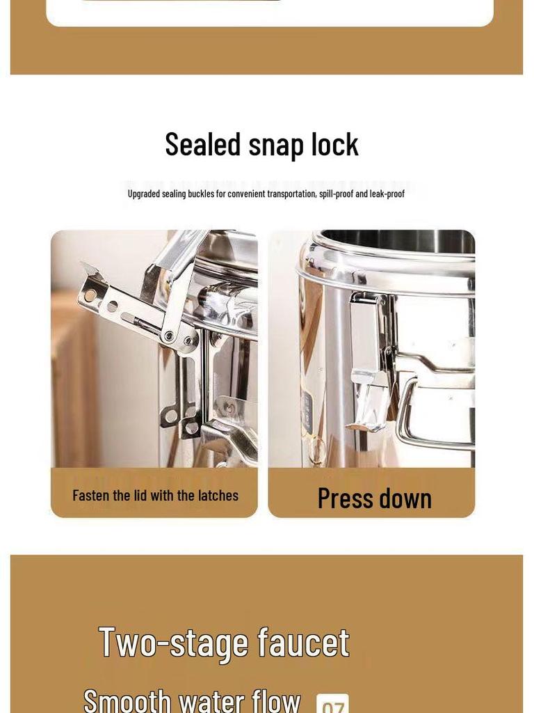 Extra-Dicker Isolierter Eimer mit Großer Kapazität für Reis, Sojamilch, Milchtee, Tofu und Suppe