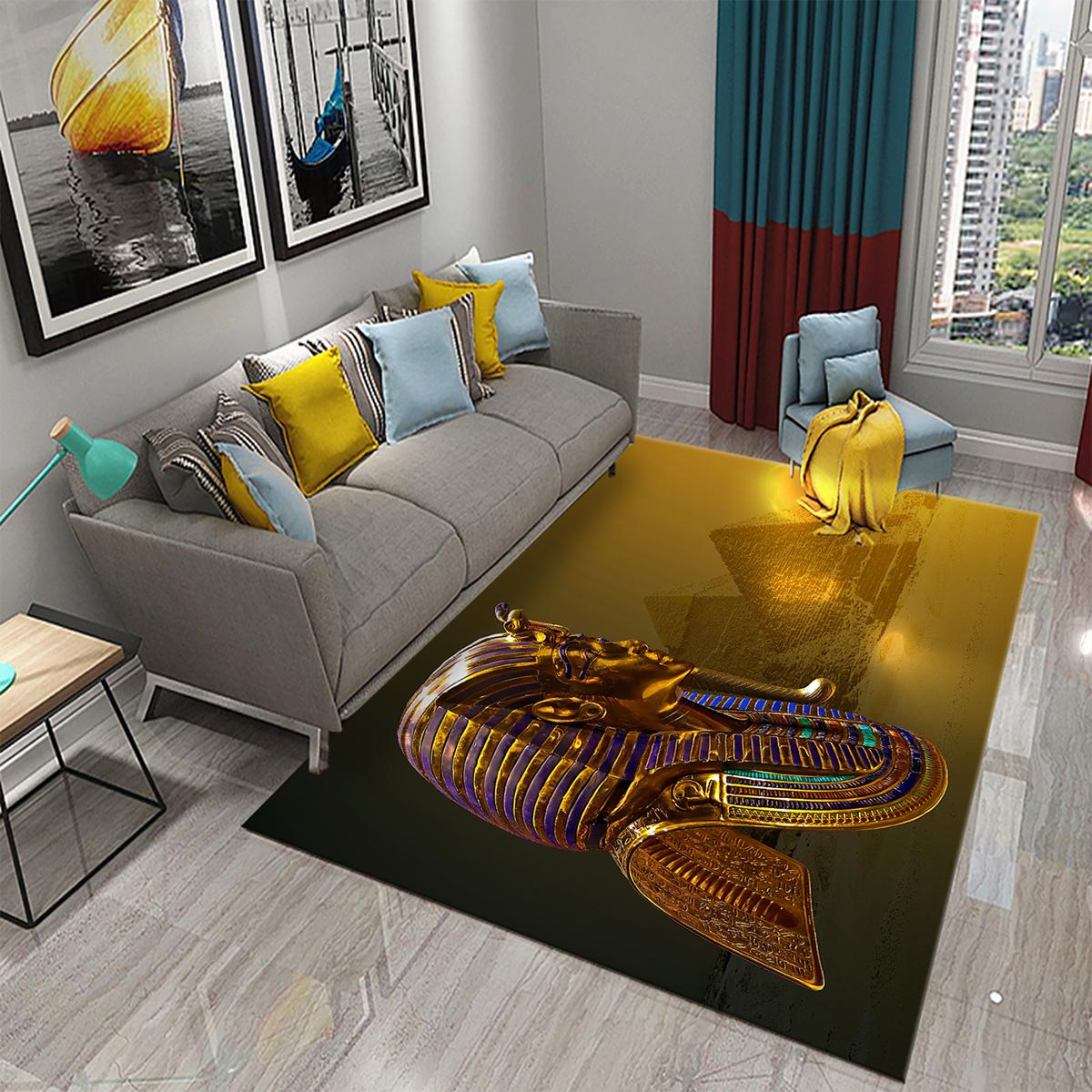 

Бытовой египетский впитывающий нескользящий коврик для ванной комнаты, прикроватный коврик королевского размера для гостиной, ковер древнего египетского фараона 40x60cm