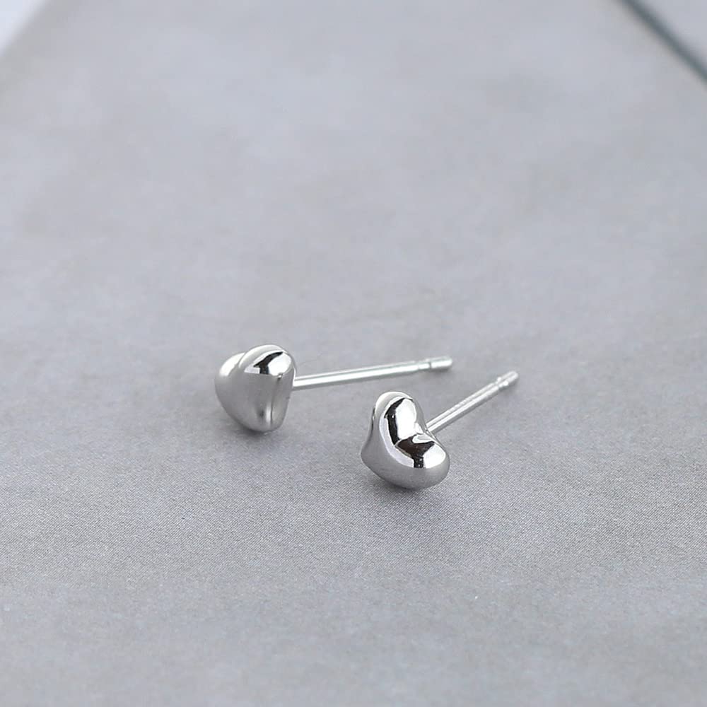 Platinum Earrings Heart Earrings for Women Popular Metal Allergy Free Pt900 Brand 3 Year Warranty Included