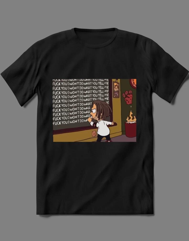 (Officially Licensed) DETENTION IN THE NAME OF CARTOON ARTWORK SHIRT L