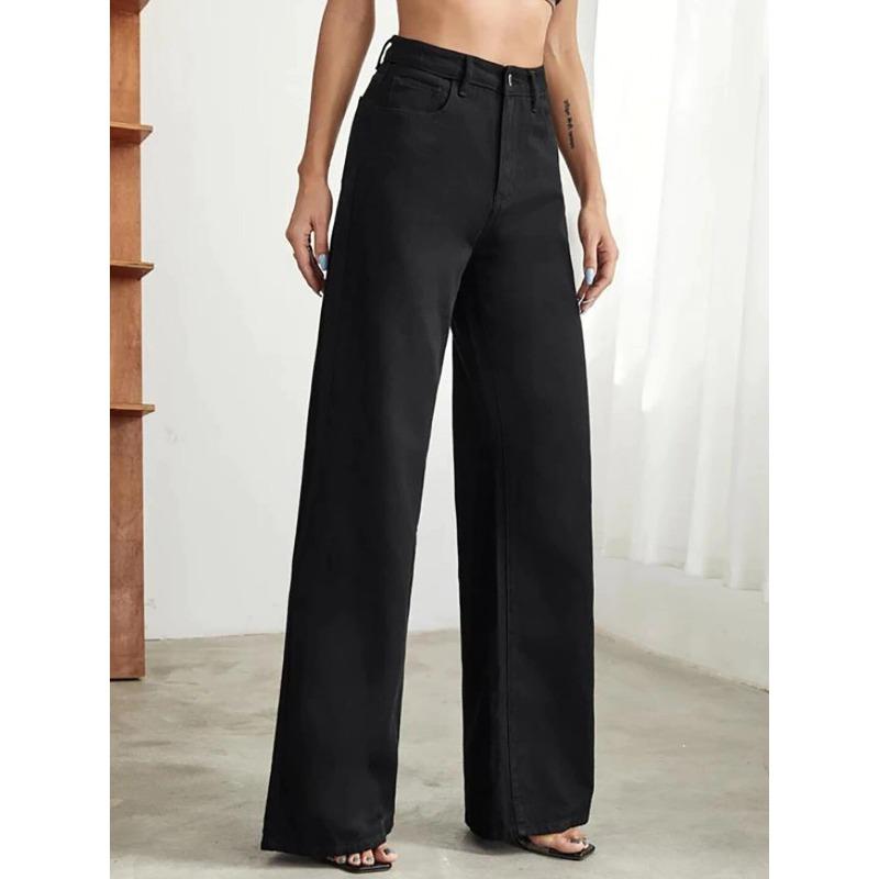 

Джинсы женские летние новые тонкие прямые широкие с высокой посадкой, универсальные, в стиле ретро, драпированные, студенческие 3XL recommends 160-87.5kg