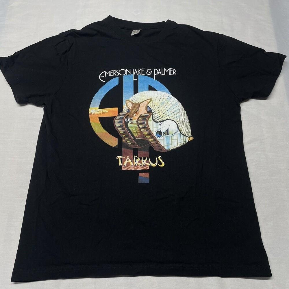 Rare! Emerson Lake Palmer Tarkus Black Large T-Shirt EN614 Unisex T-Shirt S