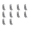Wood Board Connection Hardware 10 Pack Iron Corner Supports for Shelf Areas, Furniture Repair and Cabinet Edges