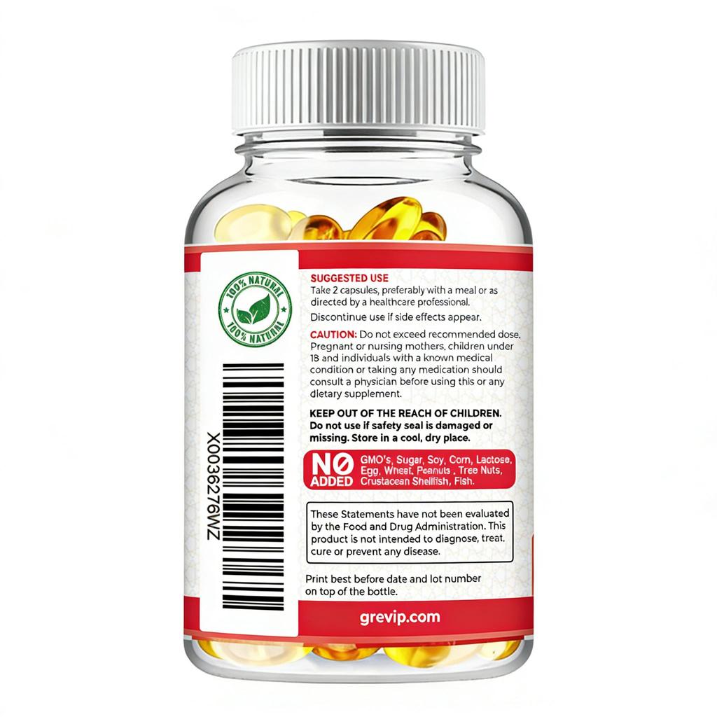 Berb-erine Supplement 500mg (1000mg Per Portie) voor Ondersteuning van een Gezonde Immuunfunctie, Antioxidant, Gastro-intestinaal & Algemeen Welzijn