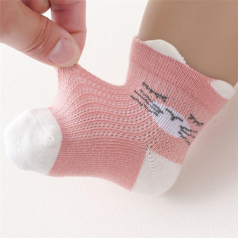 6 Pairs /lot 0 To 24M Summer Short Socks For Baby Cute Animal Newborn Infants Socks Extreme Soft Socks On Girls Boys Spring