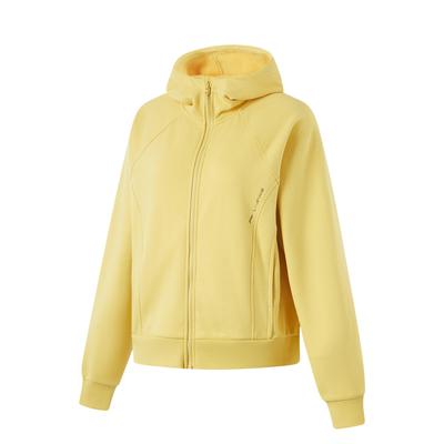 Fitness Series Moisture-Wicking Thermal Fleece Hooded Cardigan Raglan Dopamine Long Sleeve Sweatshirt Women Sweatshirt AWDU562-3