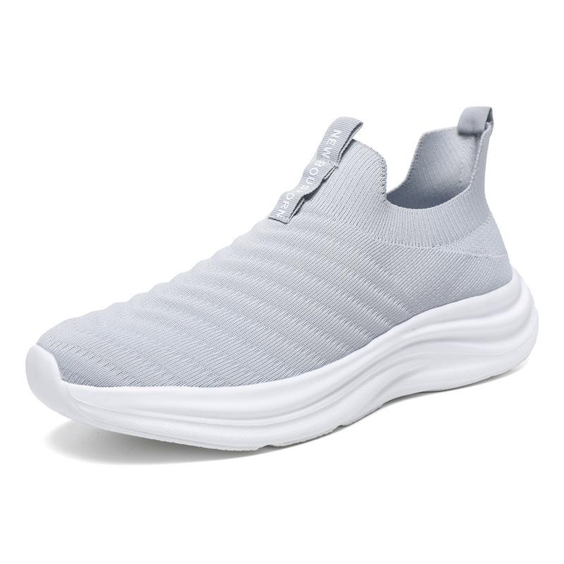 

Manufacturer spring and summer new men s and women s casual shoes mesh running shoes flying woven mesh couple sports casual shoes 44 серый