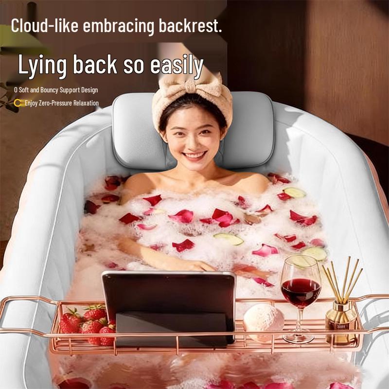 Automatic Inflatable Folding Bathtub for Adults and Children - Full Body and Foot Bath