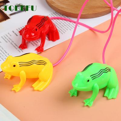 Toys Nostalgic Air Pressure Jumping Frog New Children'S Horse Wire-Controlled Airbag Blow Molding Will Jump Frog Animal Toy