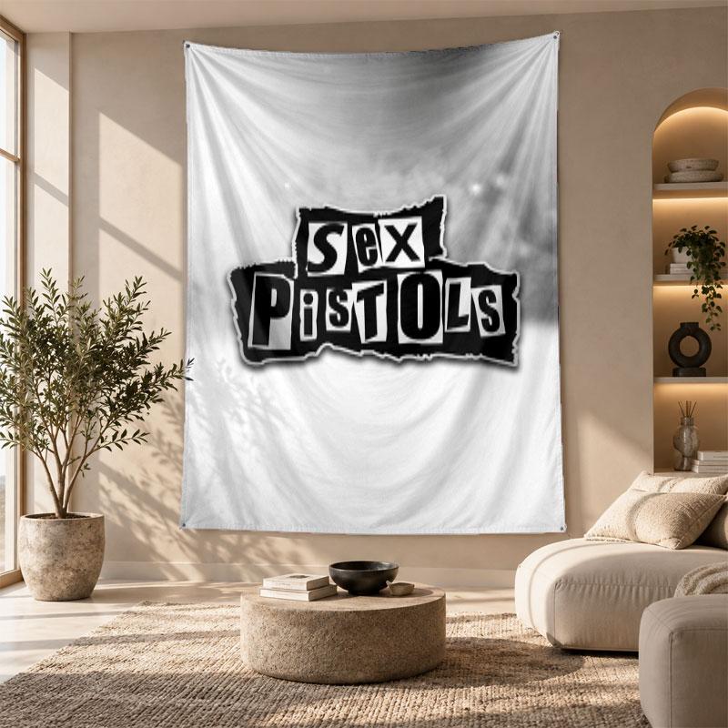 Decorative Tapestry,Sex Pistols Printed Wall Art, Lightweight Wall Hanging For Bedroom Background