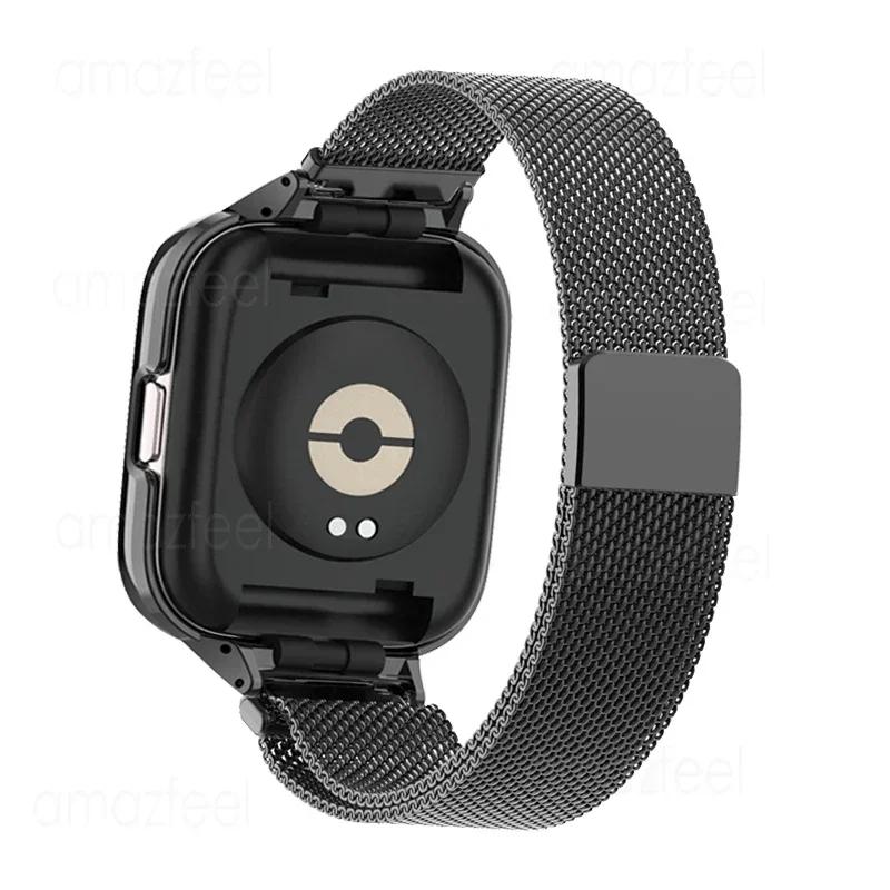 Carcasă de protecție cu brățară metalică cu buclă magnetică pentru Redmi Watch 5, brățară pentru redmi watch 4, curea de ceas pentru redmi watch 5, husă de protecție