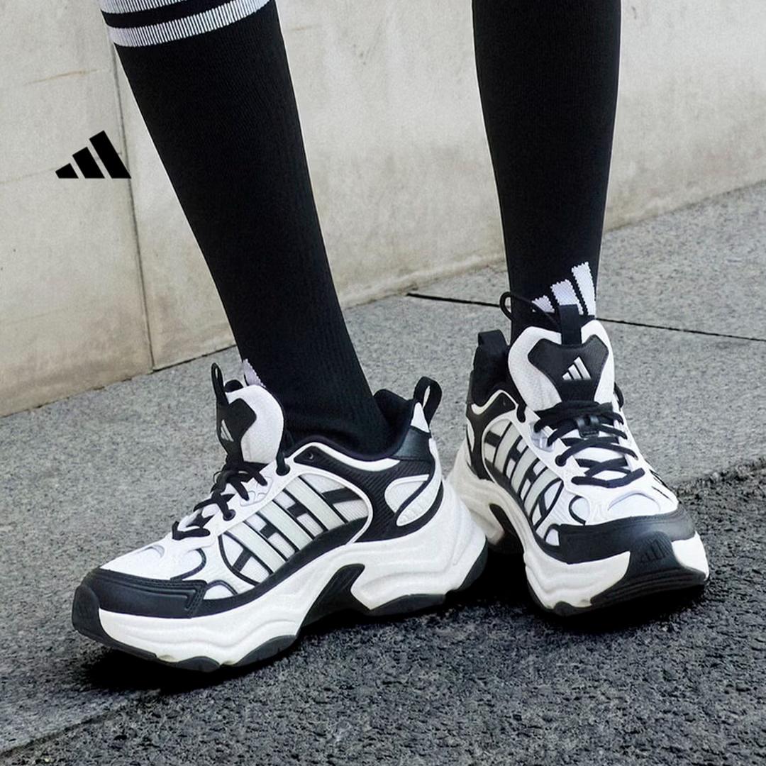 Adidas XLG FIN PULSE Casual Thick-Topped High-Top Dad Shoes New Style Adidas KJ9521 41 чёрный