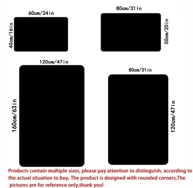 Modern Light Luxury Printing Large Carpet Anti-slip and Wear-resistant Soft Mat for Living Room Bedroom Rug Easy Clean Fashion