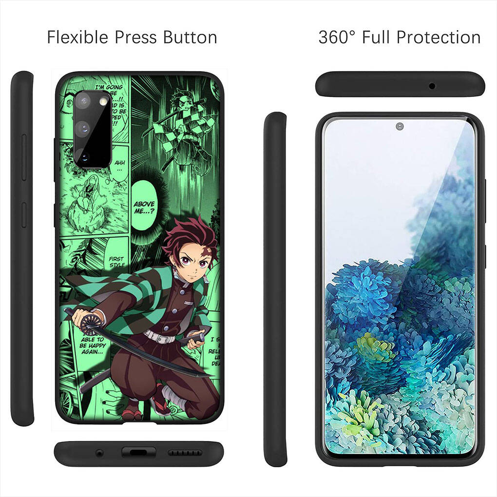 for Samsung Galaxy S25 S24 S23 iPhone 17 16 15 Xiaomi Redmi Note 14 13 12 11 Plus Pro Max Case Kamado Tanjiro Kokushibo Demon Slayer OPPO Huawei Cover