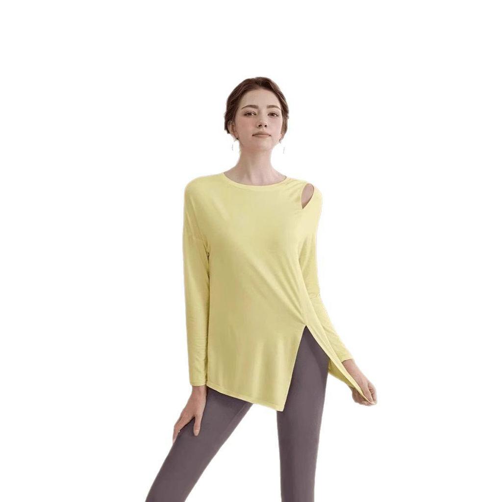 Premium Women's Long-Sleeve Slimming Yoga and Fitness Top for Spring and Autumn
