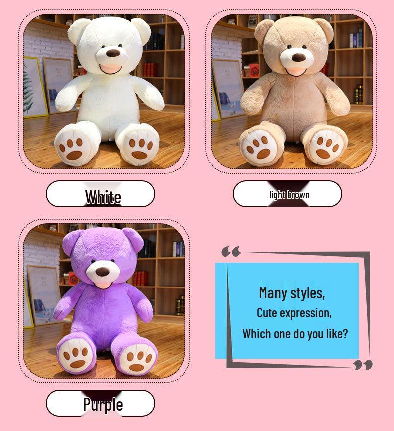 Extra Large 2-Meter Plush Hugging Bear Doll – Giant Stuffed Animal Pillow for Girls