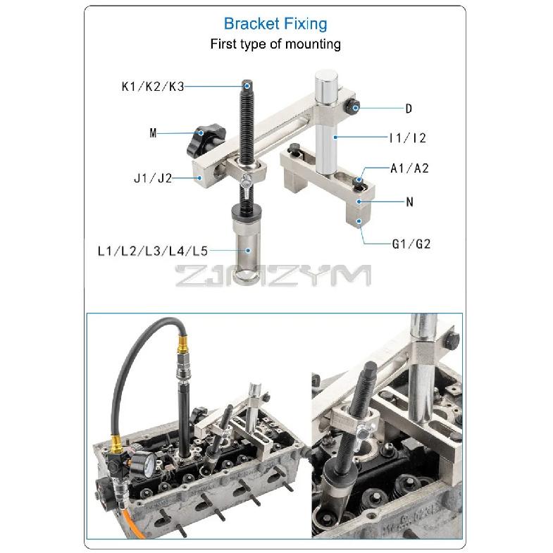 Zylinderkopf Service Set Werkzeugsatz Ventilfeder Spanner Ausbau Einbau Ersatz Ventilschaftdichtung Werkzeug