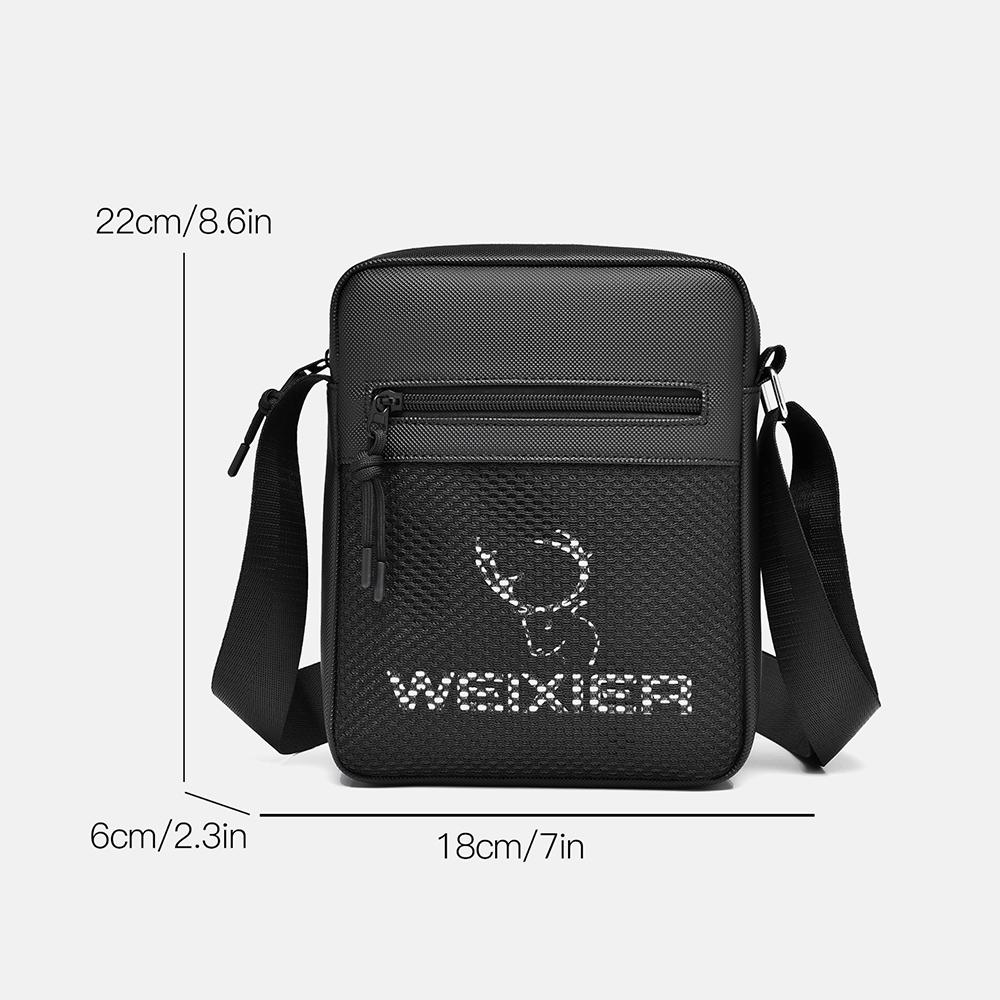 WEIXIER Men's Crossbody Shoulder Bag Messenger Bag Mini Purse Travel Passport Wallet Bag