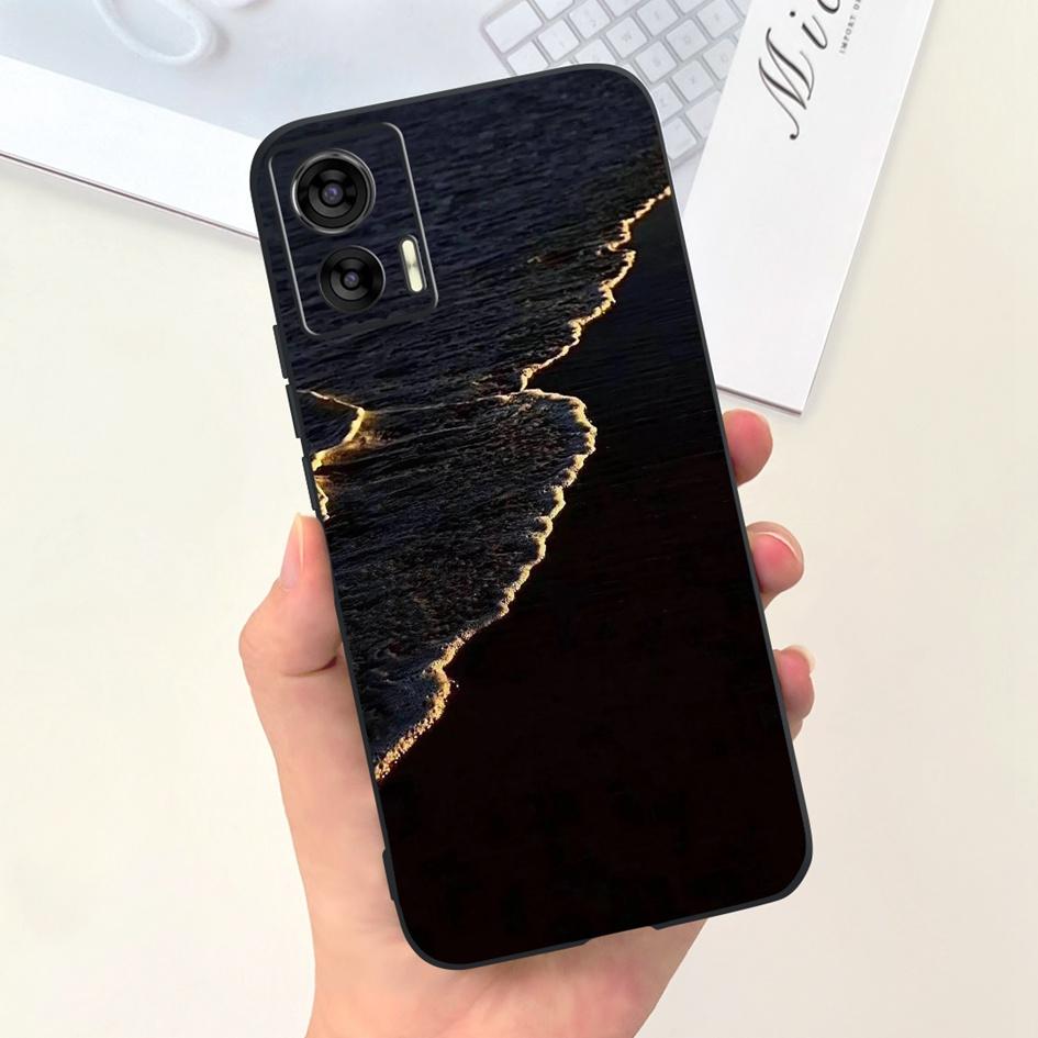 For Motorola Edge 30 Neo Case XT2245-1 Shockproof Cover Cute Cartoon Tulip Anti-Fall TPU Phone Case For Moto Edge 30 Lite Bumper