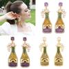 Festive Bottle Champagne Earrings Unique Designs Carnivals Stud Earrings Lightweight and Comfortable Earrings Jewelry