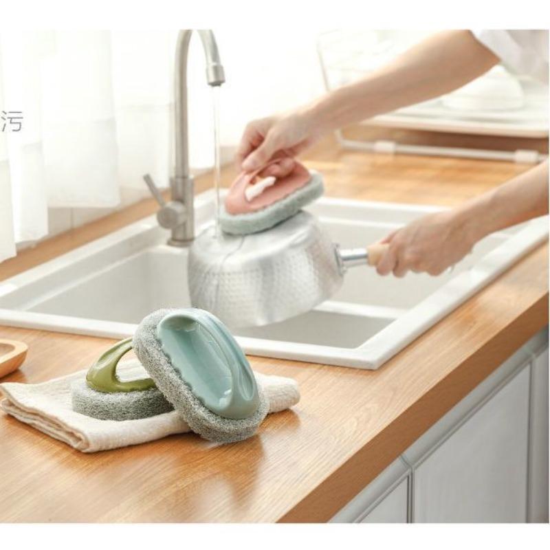 Kitchen Bathroom Tile Cleaning Brush Glass Sink Decontamination Kitchen Pot Stove Table Wall Stand Clean Cleaning Brush