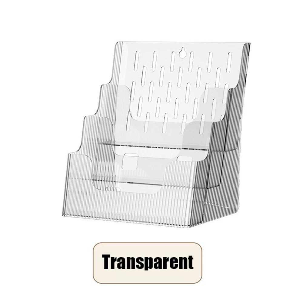 Новая прикроватная книжная полка, детская акриловая прозрачная полка для журналов, настольный ящик для хранения иллюстрированных книг, настенная полка для хранения прозрачный