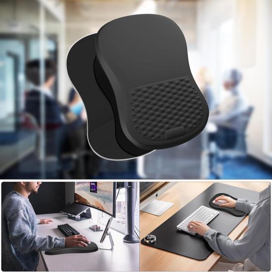 Ergonomic Mouse Pad with Wrist Rest Anti-Slip Base Memory Foam Massage Design Smooth Surface Wrist Support