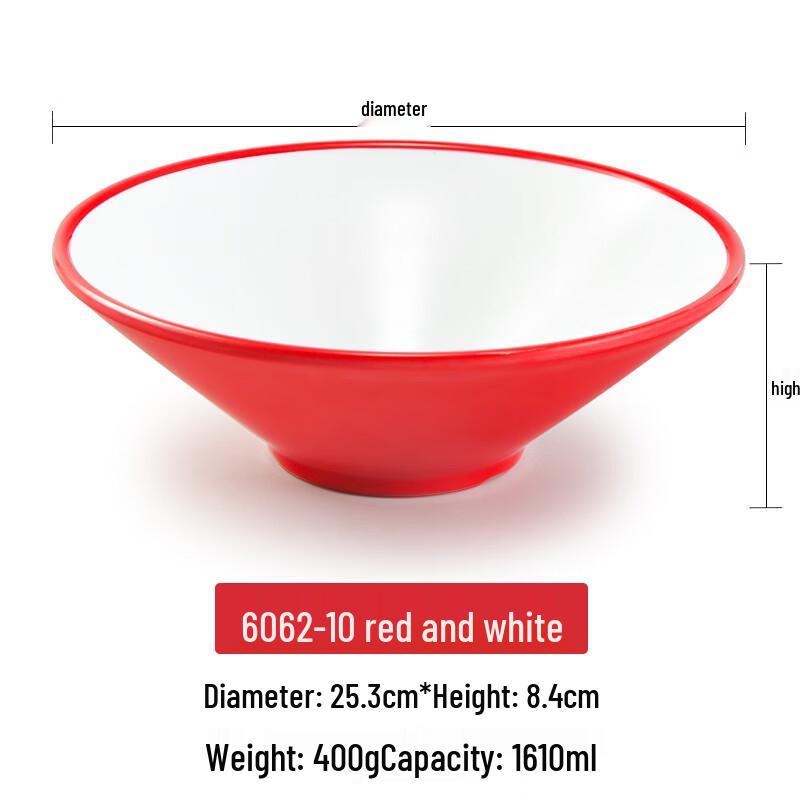 A5 Melamine Conical Ramen Noodle Bowl