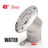 45/90 Degree Stainless Steel 316 Deck Filler Cap GAS DIESEL FUEL WASTE WATER 50mm(2inch) Marine Boat Yacht Hardware Deck Filler