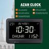 Masaüstü LCD Ekranlı Alarm Saati Çoklu Diller Gregoryen Takvimleri 8 Ezan Sesi Elektronik Saat Azan Duvar Saati Müslüman Namaz