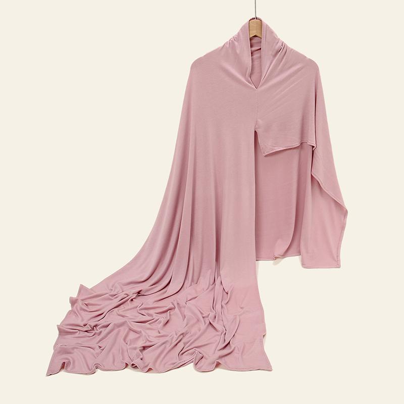 Jersey Hijab Instant Scarf Muslim Woman Bonnet Shawl Lady Long Wraps Church Prayer Turban Headband