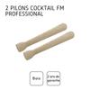 Set of 2 Wooden Cocktail Pestles FM Professional Ref. 21427