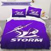 Melbourne Storm Print Pattern Bedding,Quilt Set Quilt Cover Pillowcase Home Birthday Gift (1*duvet Cover+2*pillowcase,without core)ZSJT0917325