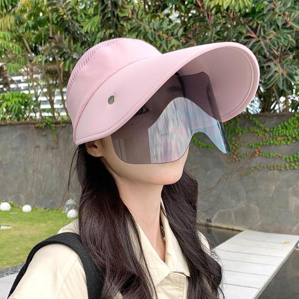 Sunscreen Lens Cover Face Cap Face Mask Tea Picking Hat Fashion Sunscreen Bucket Hat  Climbing