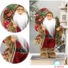 12 Inches Creative Santa Claus Decorations Standing Santa Claus Santa Claus Doll  Party Supplies