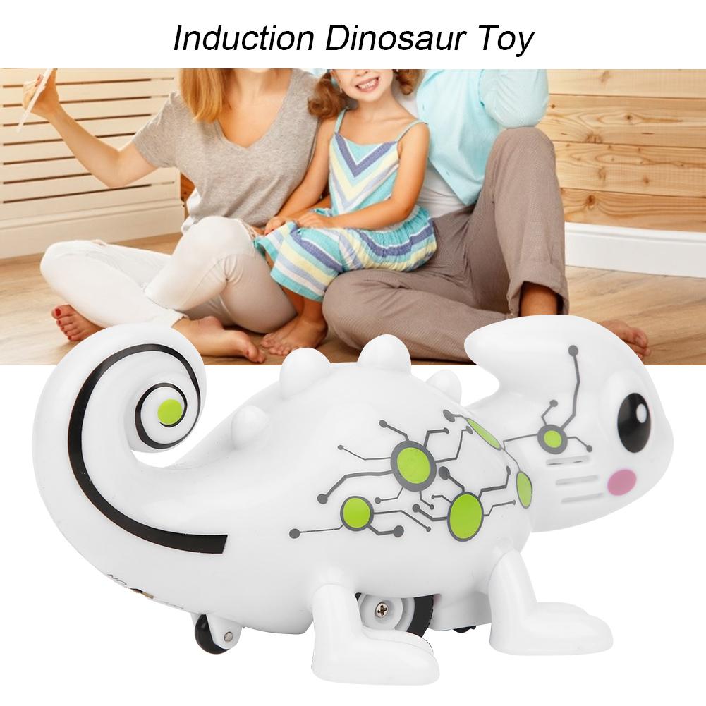 Induction Dinosaur Toy Pen Draw Lines Child Induction Toys with Light Sound Effect