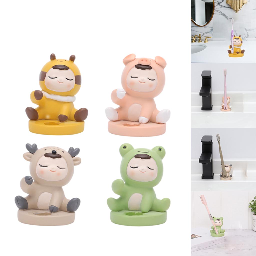Funny Toothbrush Holder Stand Organizer Toothbrushes Storage Rack for Hotel Bathroom Vanity
