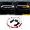 Cuttable LED Car Under Hood Light Strip Automotive Engine LED Strips Turning Light Guide Decorative Waterproof IP66 Daytime Exterior Decoration