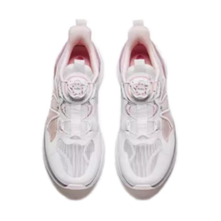 Anta Kids Fabric Comfortable Versatile Low-Top Running Shoes Kids Sneakers White Clear-Water-Pink 322435503-6