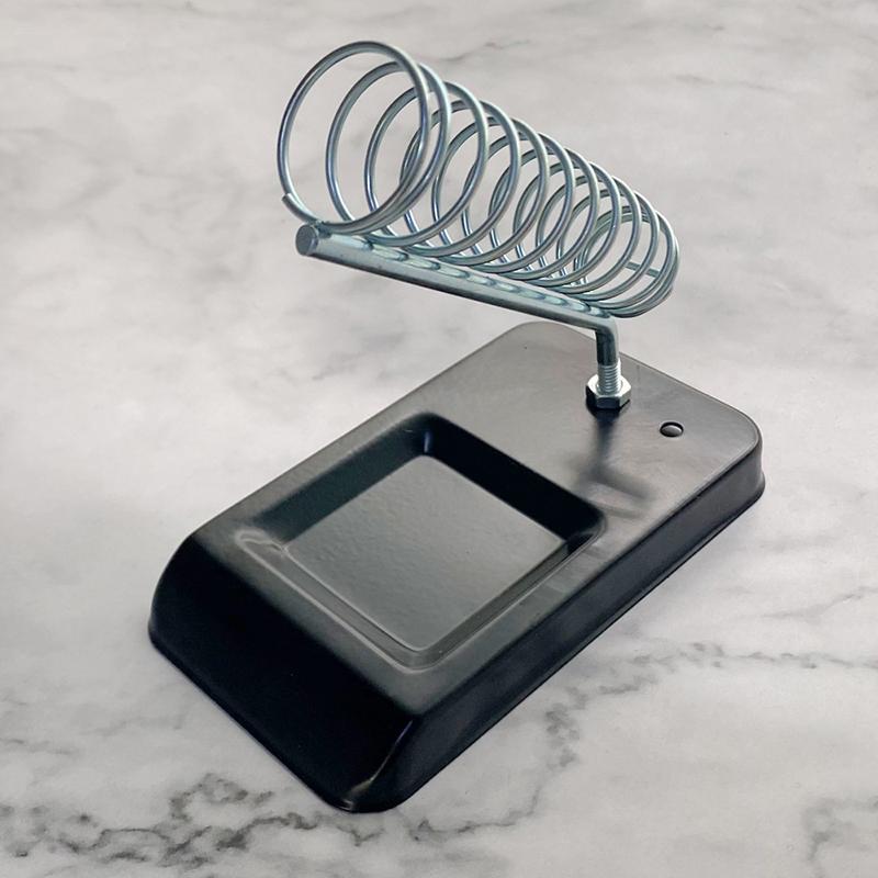 Soldering Iron Metal Rectangle Stand Holder Base Solder Support Station Detachable Soldering Iron Safety Protecting Base