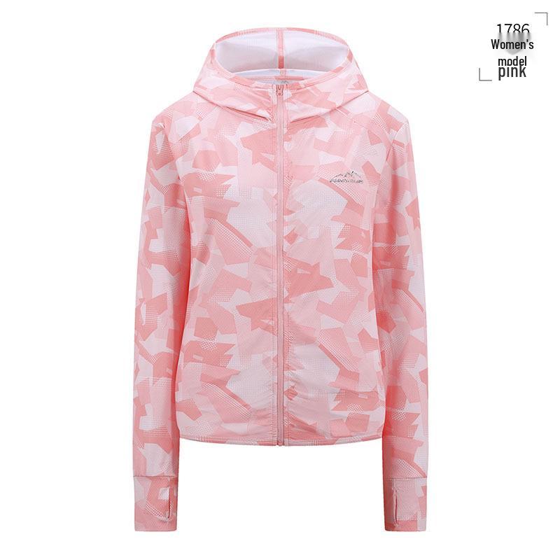 Wind and Snow Wolf Camouflage Sun Protection Jacket: Breathable, Anti-UV, Unisex Summer Windbreaker for Outdoor Use. 3XL
