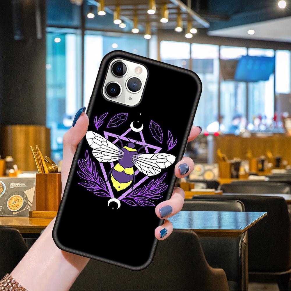 

Чехол для телефона Apple IPhone 13 12 11 Mini Pro MAX SE X XS XR 8 7 6 S Plus черный чехол Hoesjes Art Prime Soft Goth Skeleton iPhone 7 ( 8 ) Plus