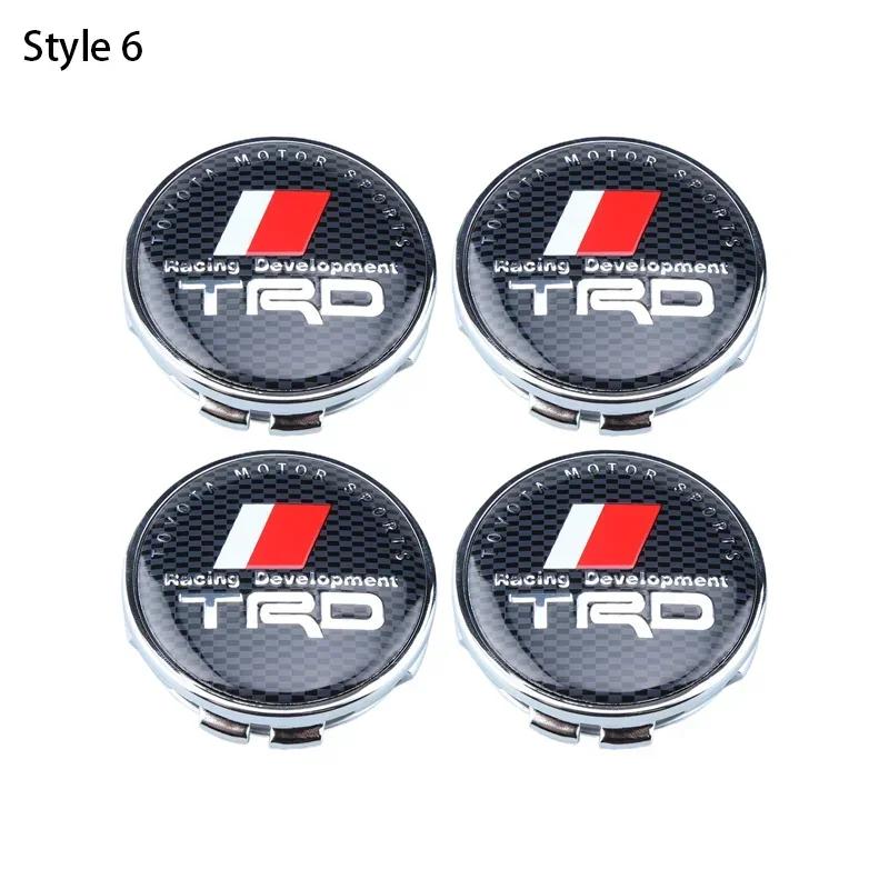 

4pcs 60mm Car Tyre Wheel Center Hub Cap Badge For Toyota C-hr Prado Rav4 Yaris Hilux Prius Avensis Corolla Camry Accessories 60mm&4pcs